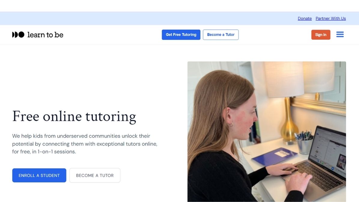 Best online tutoring services #13 - Learn to be 